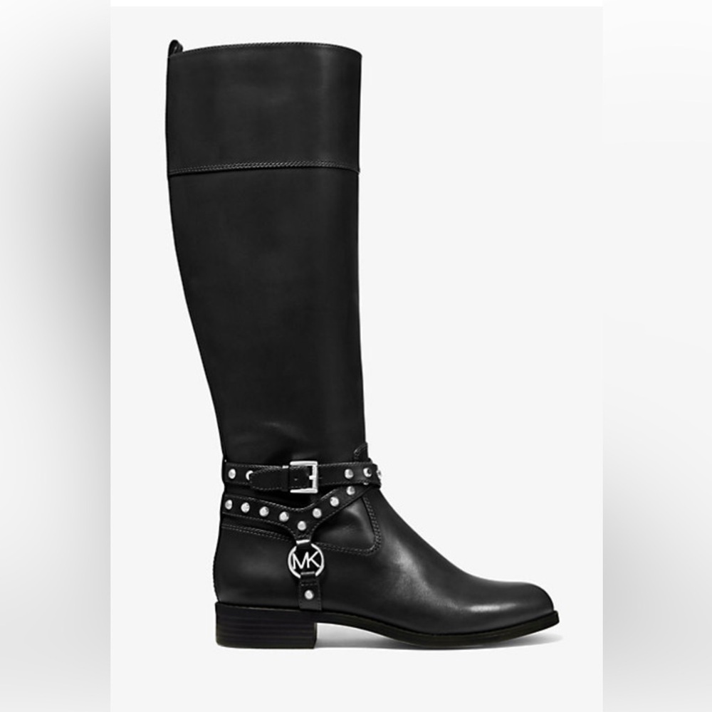 New Michael Kors.Preston studded leather boot. New. SZ 7.5
